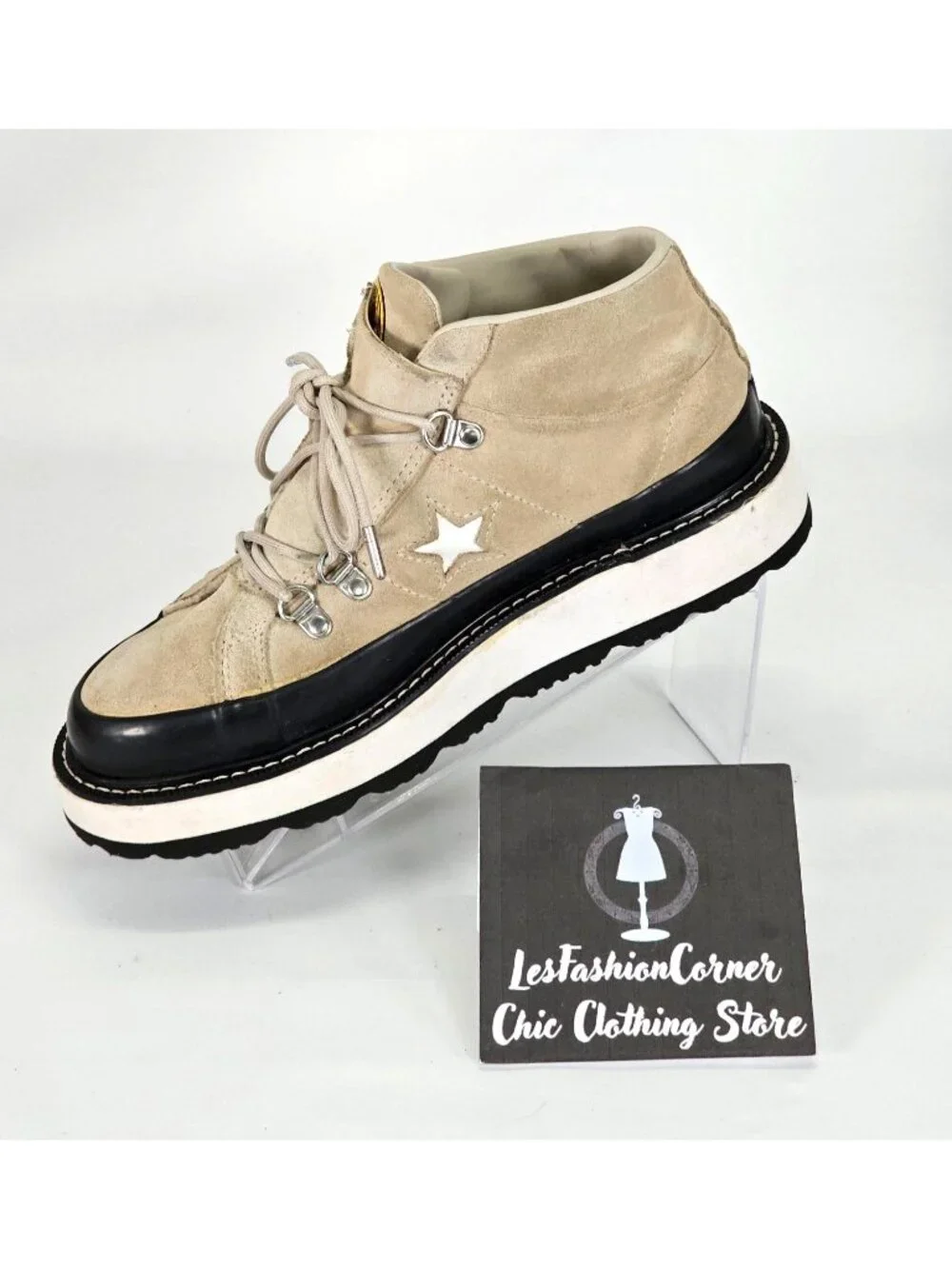 Converse Women's Beige Fleece Lined One Star Boot Sneakers Shoes Size 7.5 1962 - Picture 16 of 16